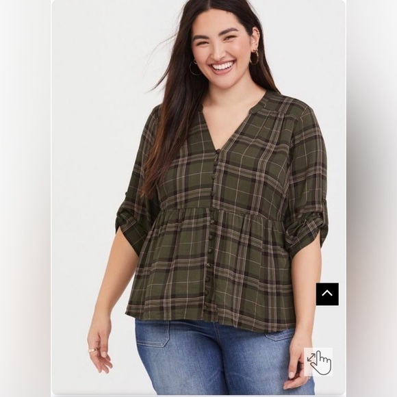 Torrid Babydoll top - Picture 4 of 5